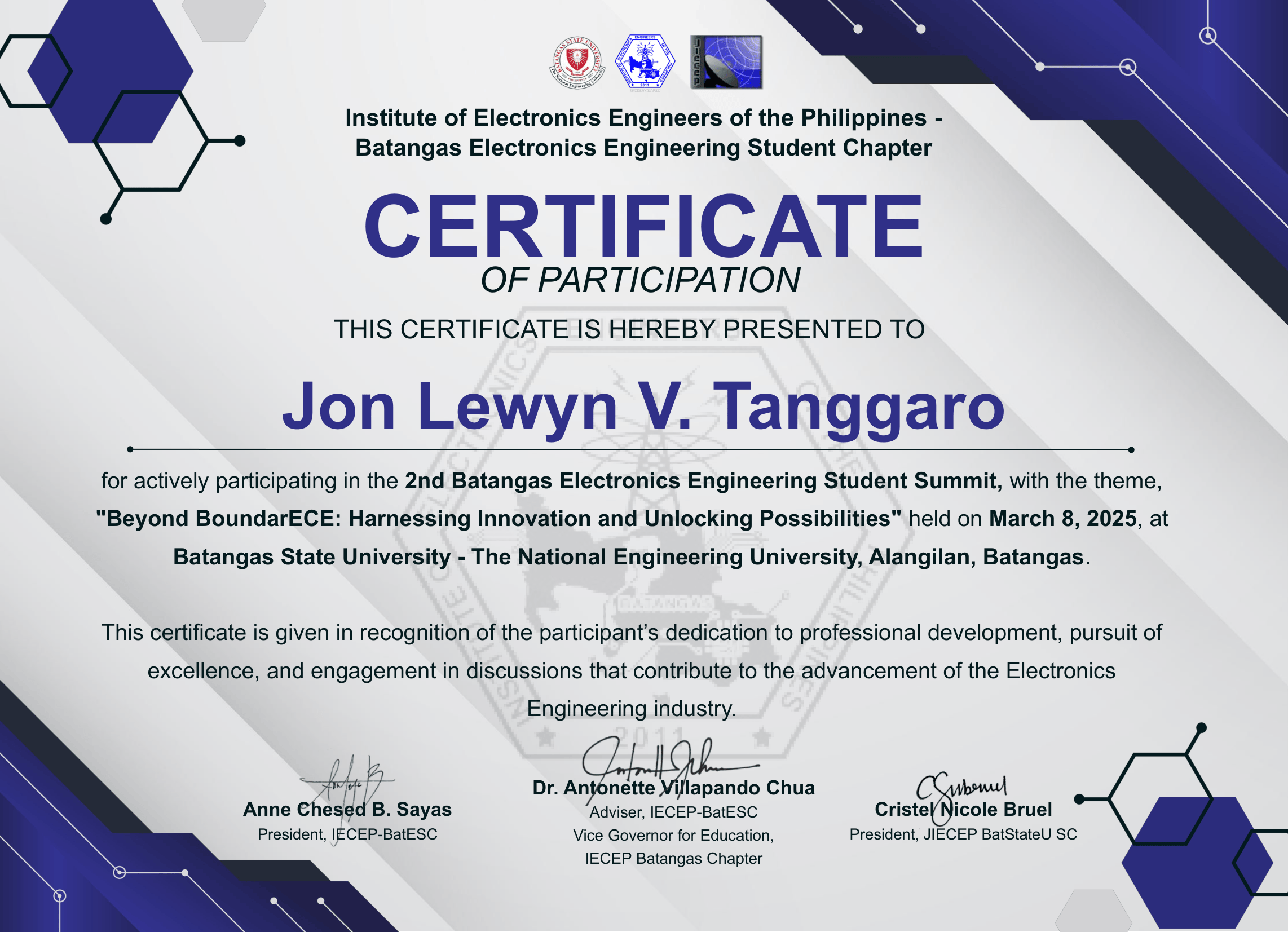 Batangas ECE Student Summit